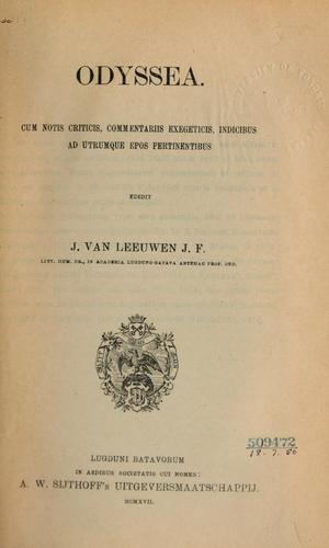 Όμηρος: Carmina (Ancient Greek language, 1912, A.W. Sijthoff)